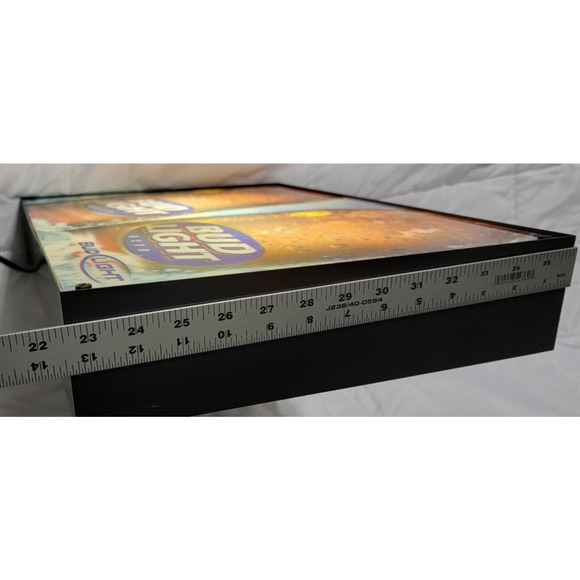 Vintage Budweiser Light Beer Home/Game Bar Electric Light Up Display Sign -WORKS - Picture 7 of 16